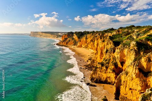 Rocks and Cliffs along the Coast of Lagos, Algarve