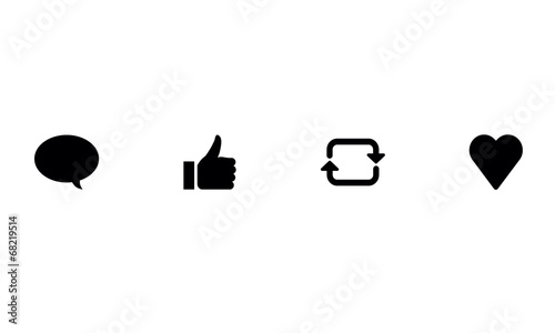 Minimalist Social Share Icons