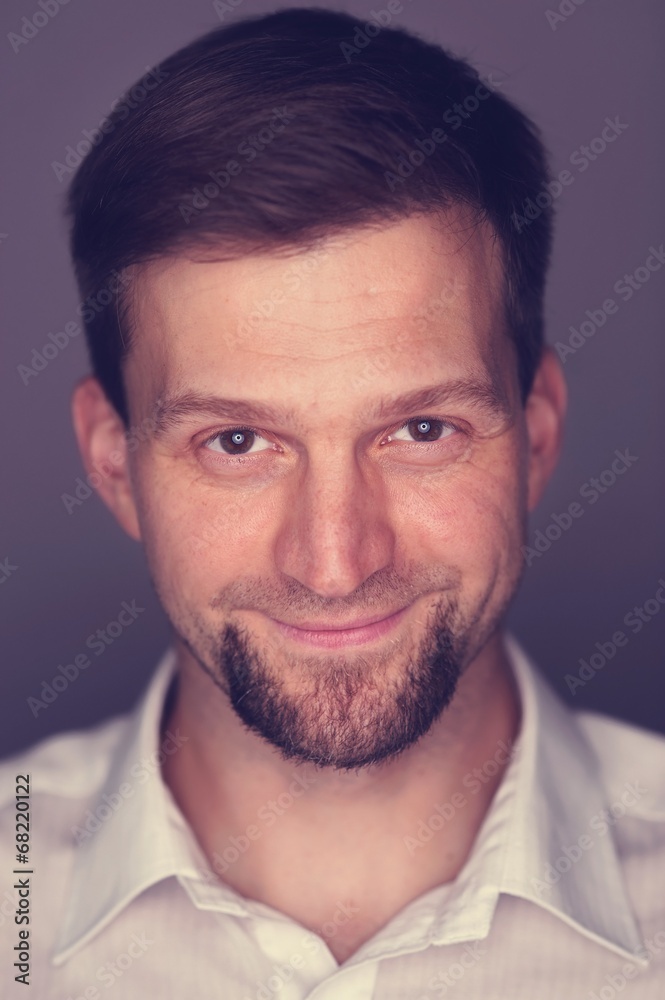 Man expresses different emotions Man expresses different emotions