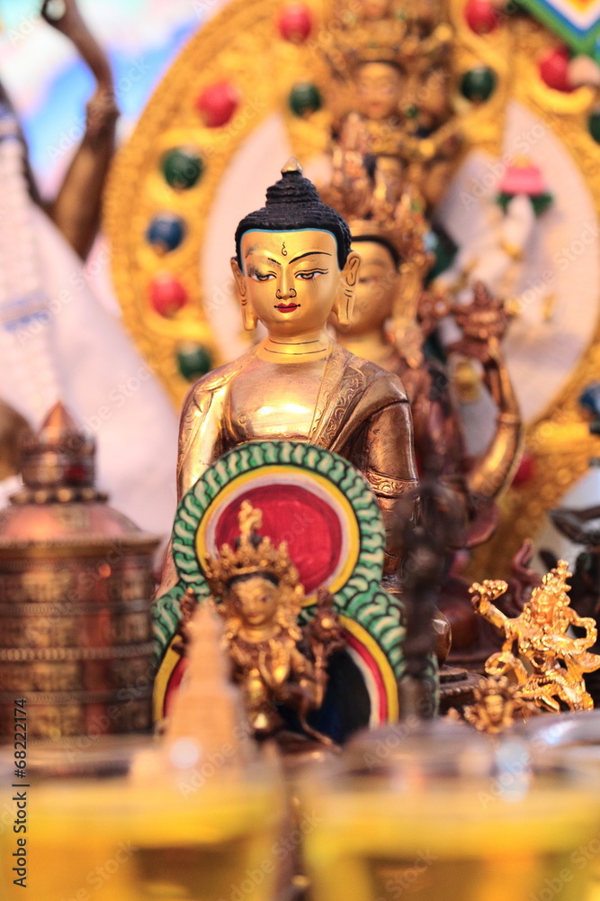 golden Buddha statuette