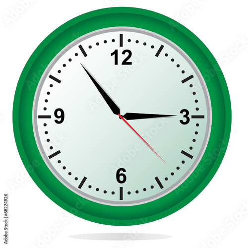 Clock, vector, illustration