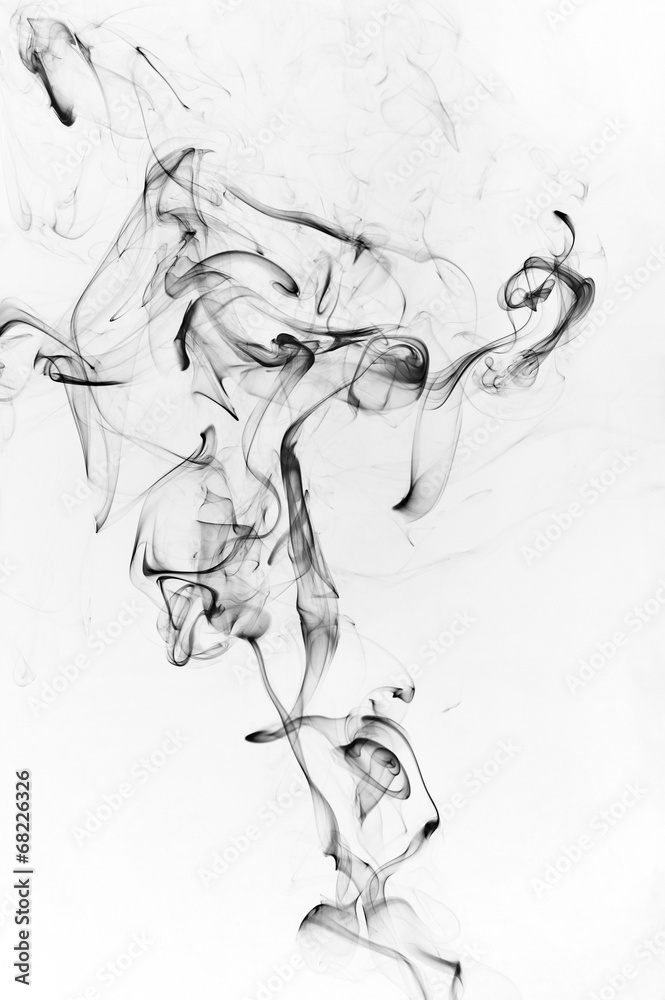 abstract black smoke