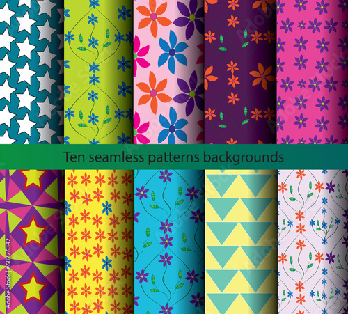 backgrounds patterns ten seamless
