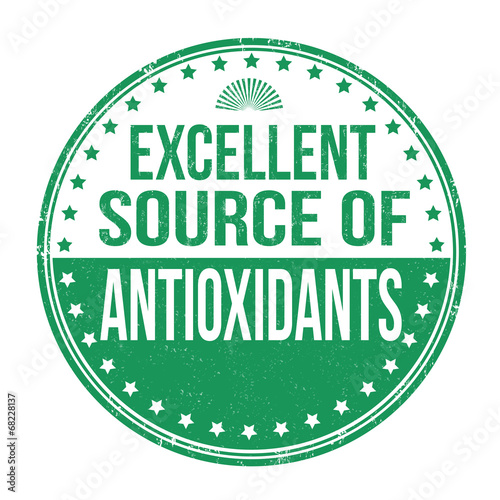 Excellent source of antioxidants stamp