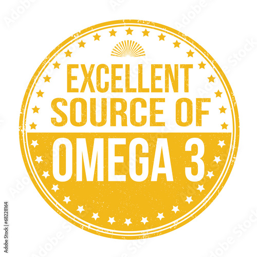 Excellent source of omega 3 stamp