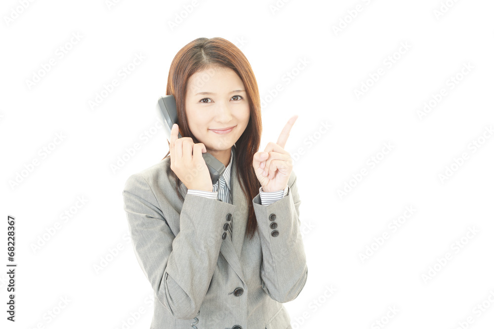 笑顔のOL 笑顔のOL