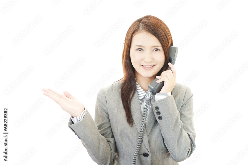 笑顔のOL 笑顔のOL