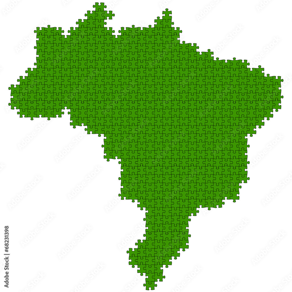 ブラジル　地図　パズル