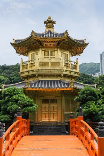 Golden Pavilion of Perfection in Nan Lian Garden, Hong Kong