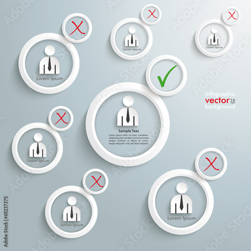 Recruitment Infographic White Rings
