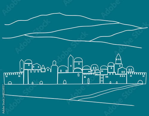 Photography Middle East Town, Illustration