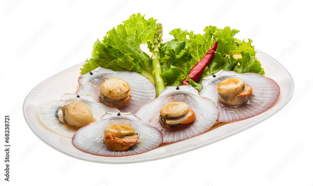 Grilled scallops Grilled scallops