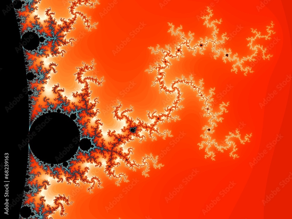 Fototapeta premium Decorative fractal background in a bright colors