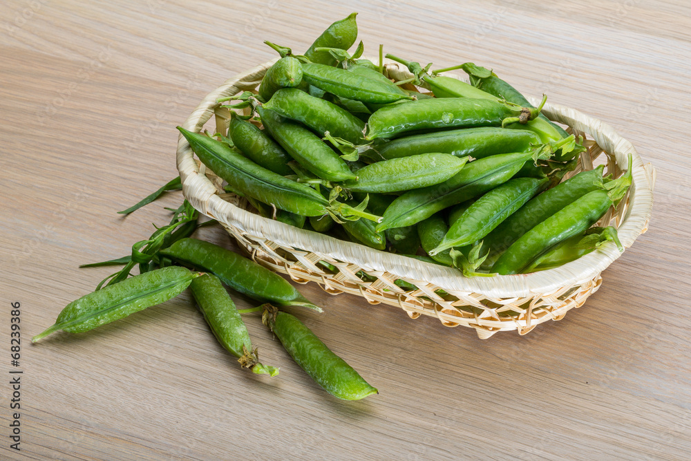 Green fresh peas