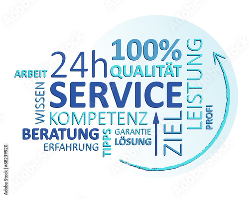 service schild
