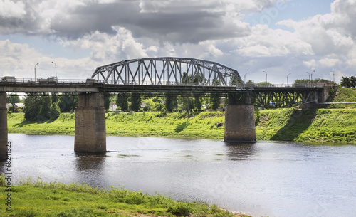 Bridge over the Western Dvina in Polotsk. Belarus