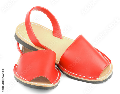 Red Sandals Avarcas photo