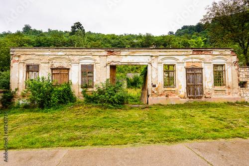 ruin of an old house abandoned