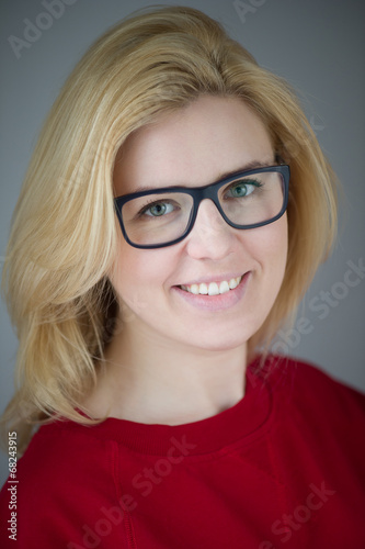 Woman in glasses - portrait