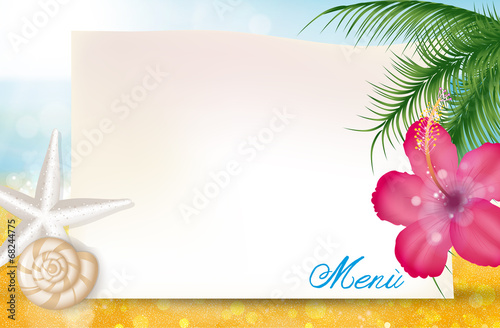 Menù, Beach Bar, Summer time