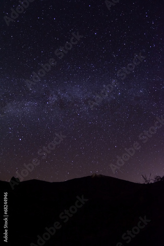 Milchstraße über Vulkan Teide und Roques de Garcia auf Teneriffa