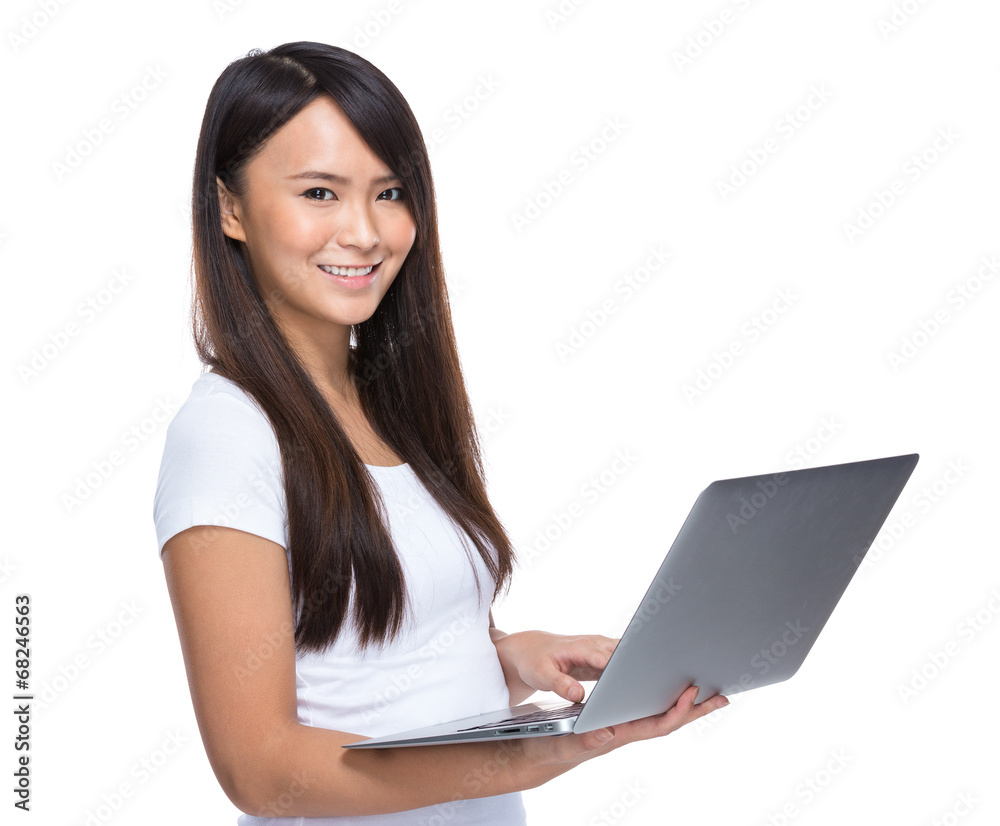 Woman use laptop Woman use laptop