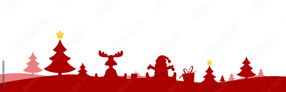 Weihnachtskarte Weihnachtsmann Rentier Weihnachtskarte Weihnachtsmann Rentier