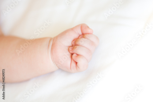 New born baby hand