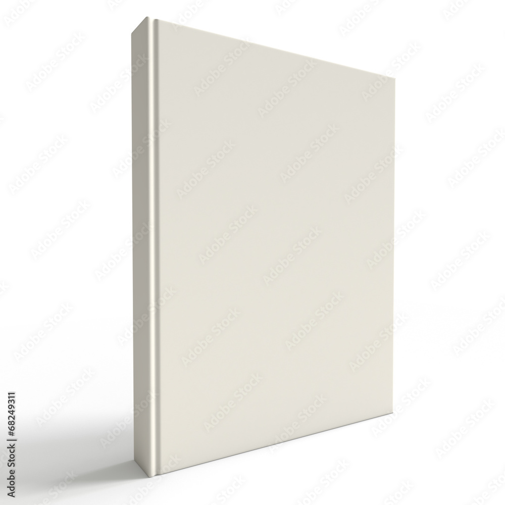 White empty book