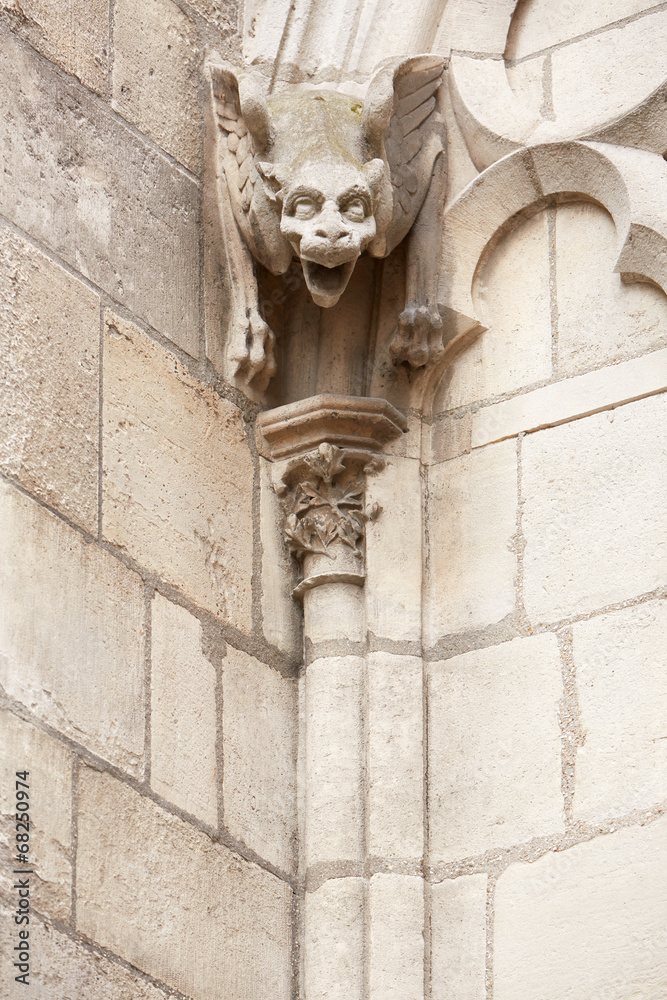Naklejka premium Gargoyle statue, Notre Dame de Paris
