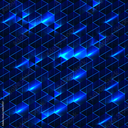 digitally generated image of blue light stripes background