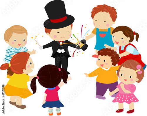 Featuring a Boy Performing Magic Tricks
