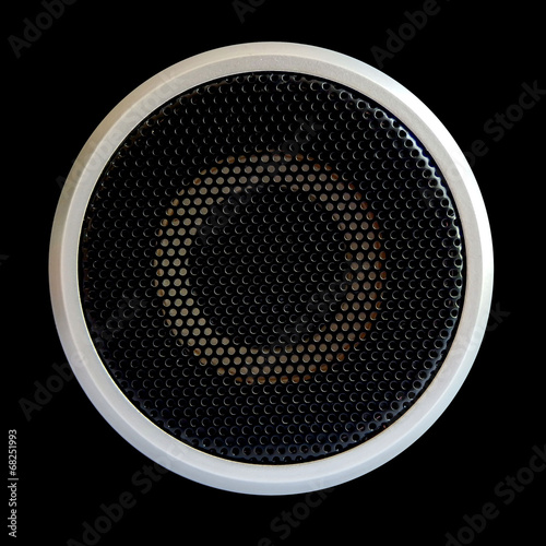 texture from acoustic woofer