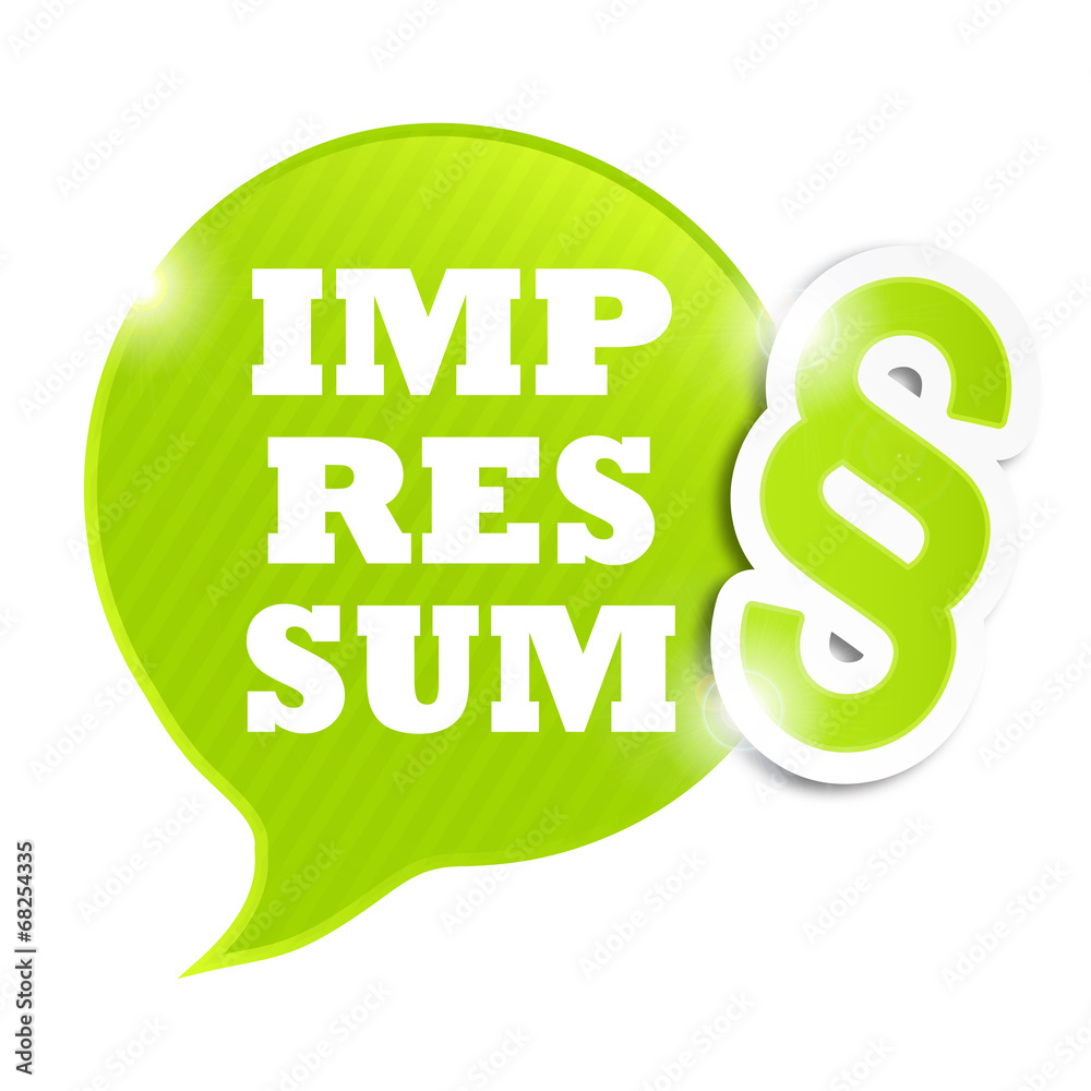 bulle symbole impressum  (cs5)