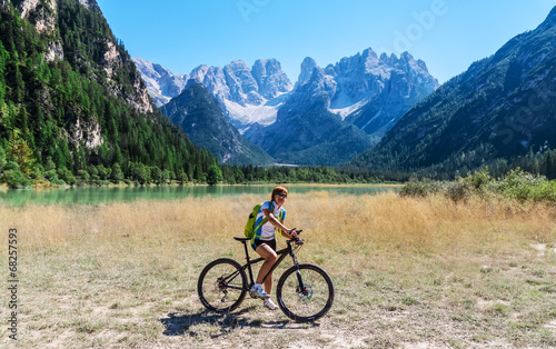 Mountain biker