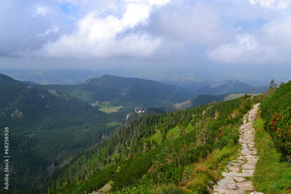 Naklejka premium szlak na Kasprowy Wierch - Tatry