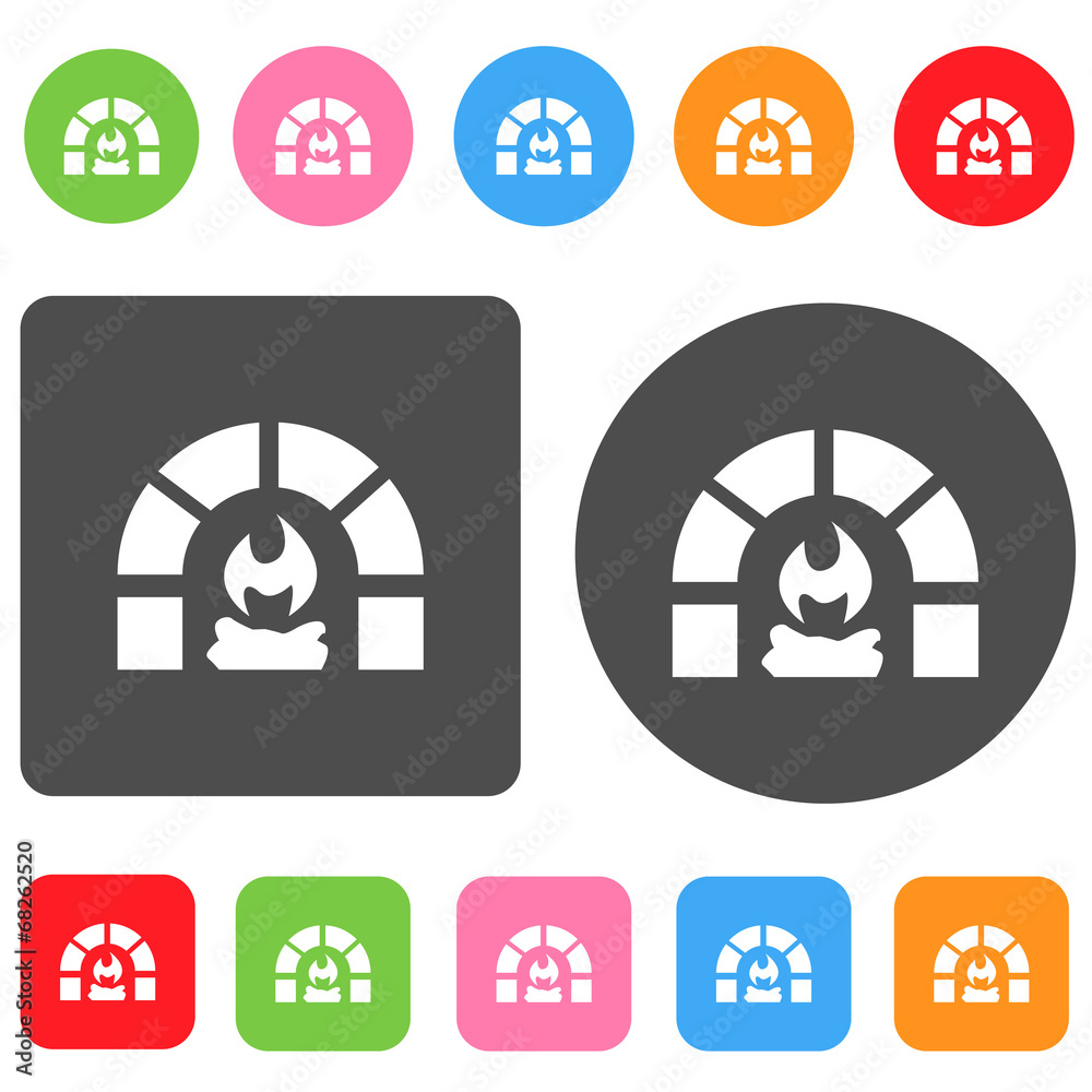 Christmas Ornament icon. Christmas symbol. Round and rectangle c Christmas Ornament icon. Christmas symbol. Round and rectangle c