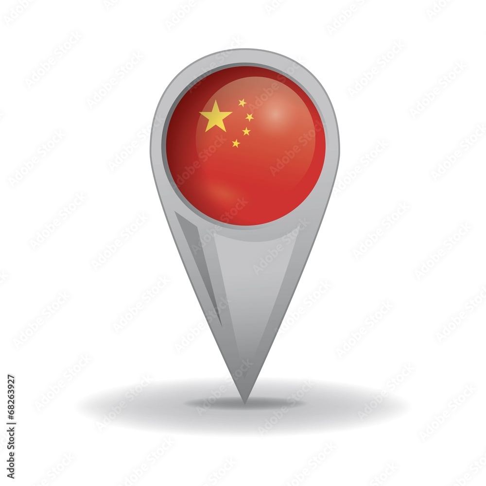 Chine seal, Chinese Flag (vector Art) Chine seal, Chinese Flag (vector Art)