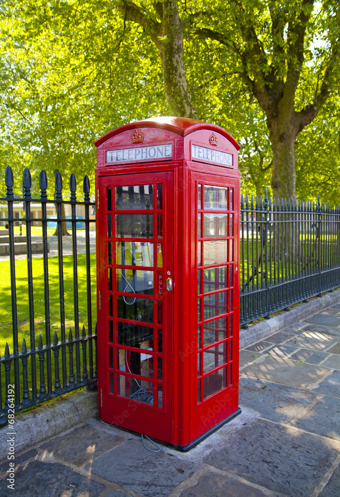 Red phone box, british iconic symbol Red phone box, british iconic symbol