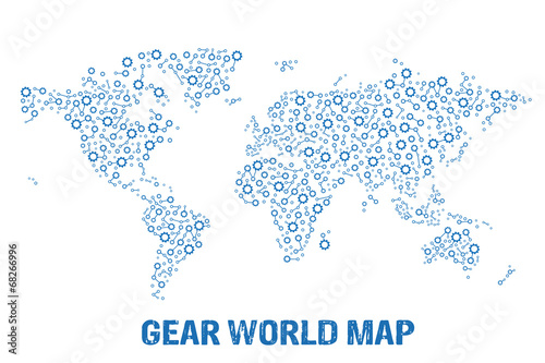 Abstract World gear map.