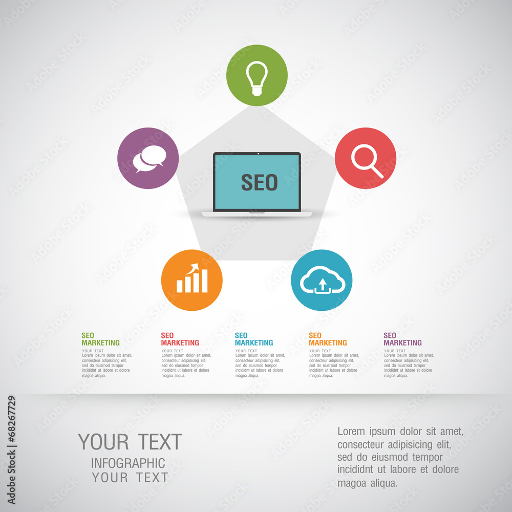 Set of SEO and Development icons Set of SEO and Development icons