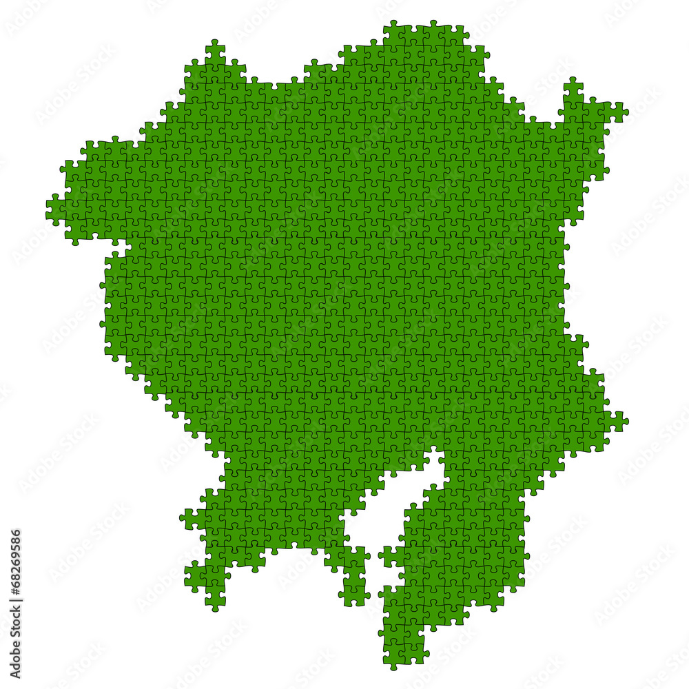 関東地方　地図　パズル