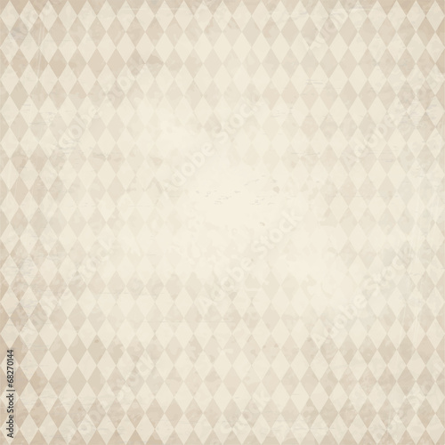 old paper background with checkered Oktoberfest pattern