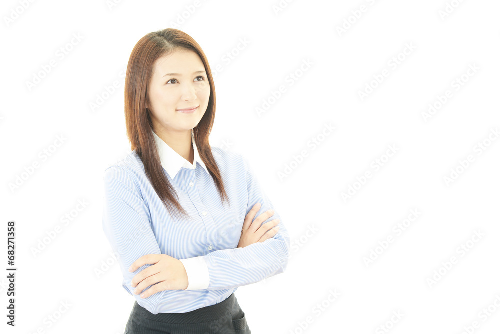笑顔のOL 笑顔のOL