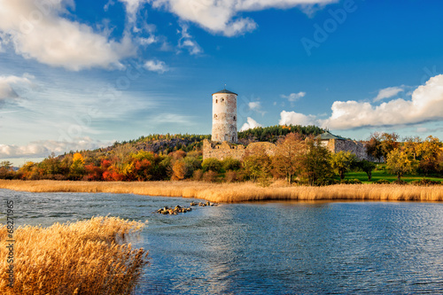 Stegeborg – a famous caste ruin in Sweden from the 13th century photo