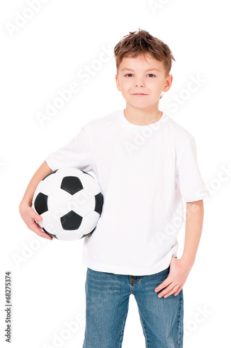Boy with soccer ball © valiza14