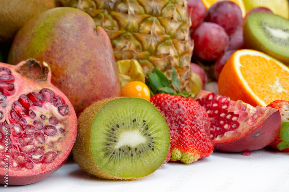 fresh tropical fruits