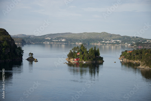 Landscape in the fjord of Hejelte in Norway