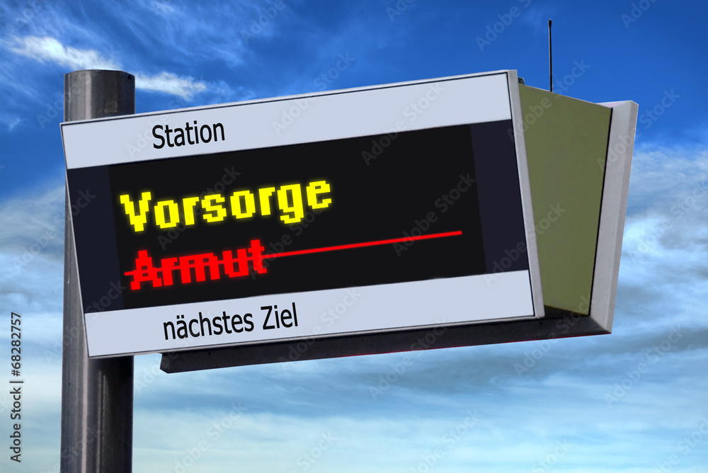 Anzeigetafel 4 - Vorsorge