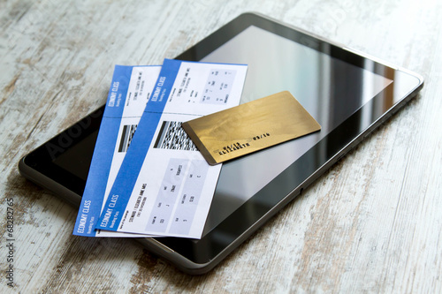 Buying Airline tickets on a tablet